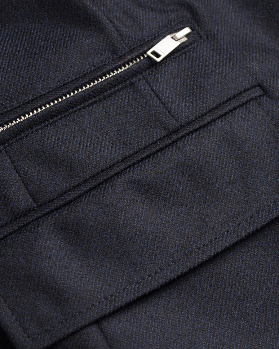 Herre | Jakker | J.Lindeberg | Wilhelmer Loro Piana Storm System Coat Dark Navy