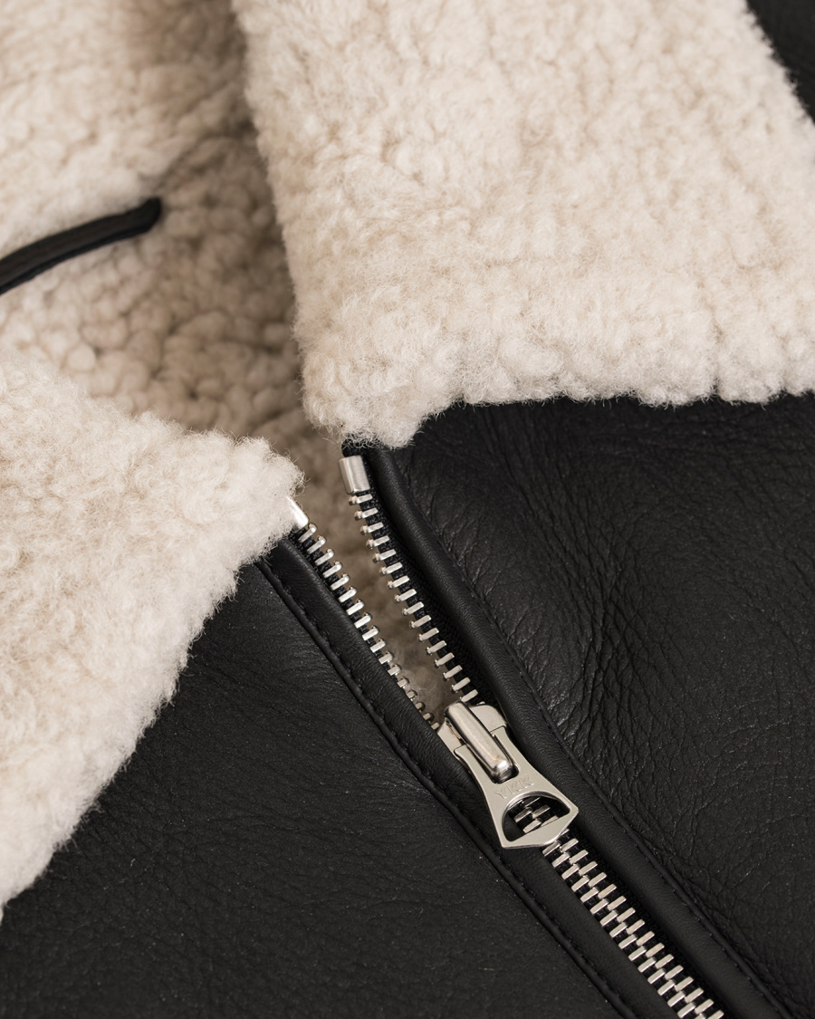 Herre | Jakker | GANT Rugger | The Shearling Aviator Jacket Black