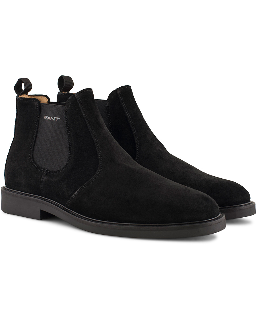 GANT Spencer Chelsea Boot Black Suede hos CareOfCarl.no