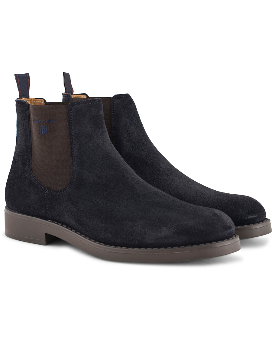 Herre | GANT Oscar Chelsea Boot Navy Suede | GANT | Oscar Chelsea Boot Navy Suede