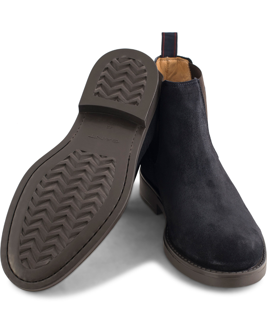 Herre | GANT Oscar Chelsea Boot Navy Suede | GANT | Oscar Chelsea Boot Navy Suede