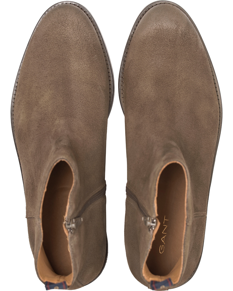 Herre | GANT Max Zip Chelsea Boot Iron Grey Suede | GANT | Max Zip Chelsea Boot Iron Grey Suede