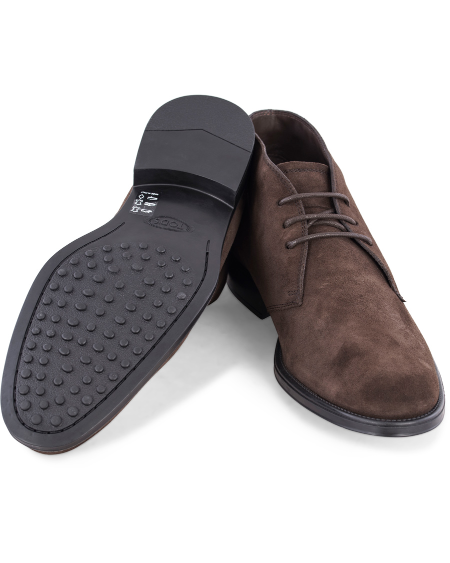 Herre | Tod's Polacco RQ Chukka Dark Brown Suede | Tod's | Polacco RQ Chukka Dark Brown Suede