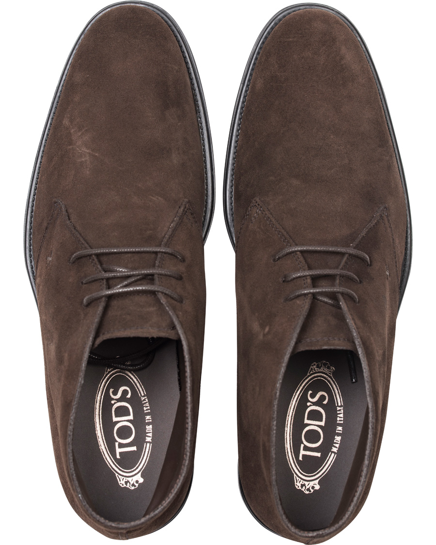 Herre | Tod's Polacco RQ Chukka Dark Brown Suede | Tod's | Polacco RQ Chukka Dark Brown Suede