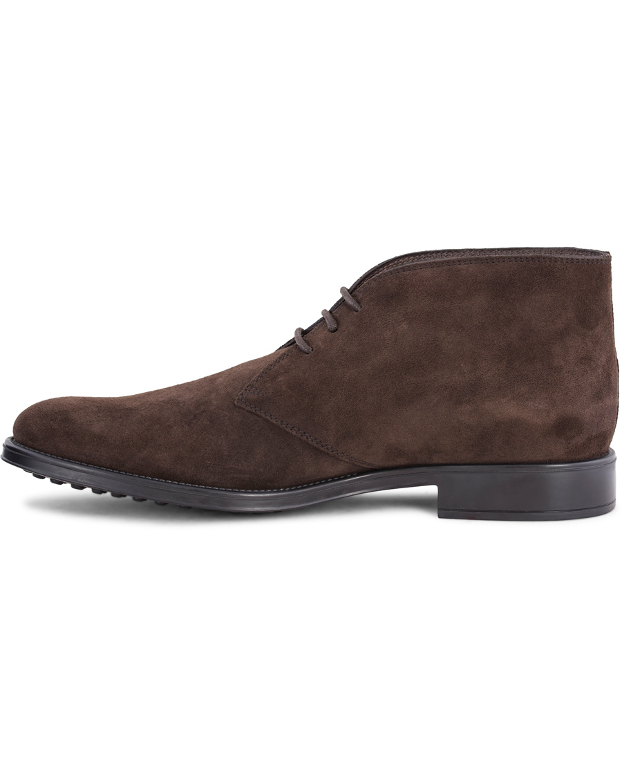 Herre | Tod's Polacco RQ Chukka Dark Brown Suede | Tod's | Polacco RQ Chukka Dark Brown Suede