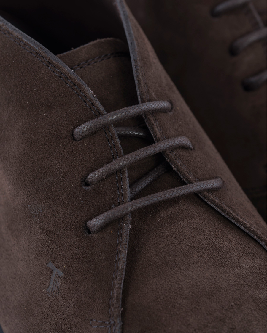 Herre | Tod's Polacco RQ Chukka Dark Brown Suede | Tod's | Polacco RQ Chukka Dark Brown Suede