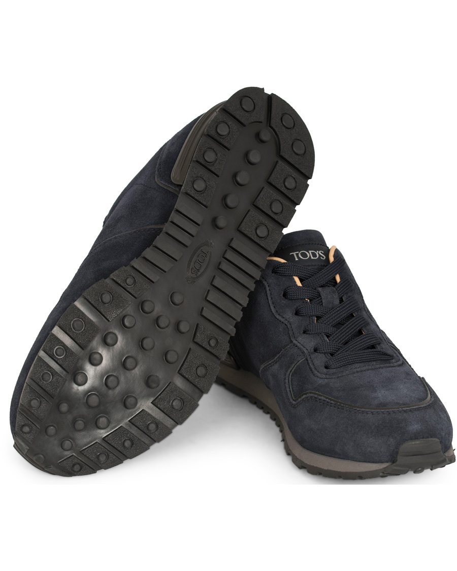 Herre | Tod's Sportivo Running Sneaker Dark Blue Suede | Tod's | Sportivo Running Sneaker Dark Blue Suede