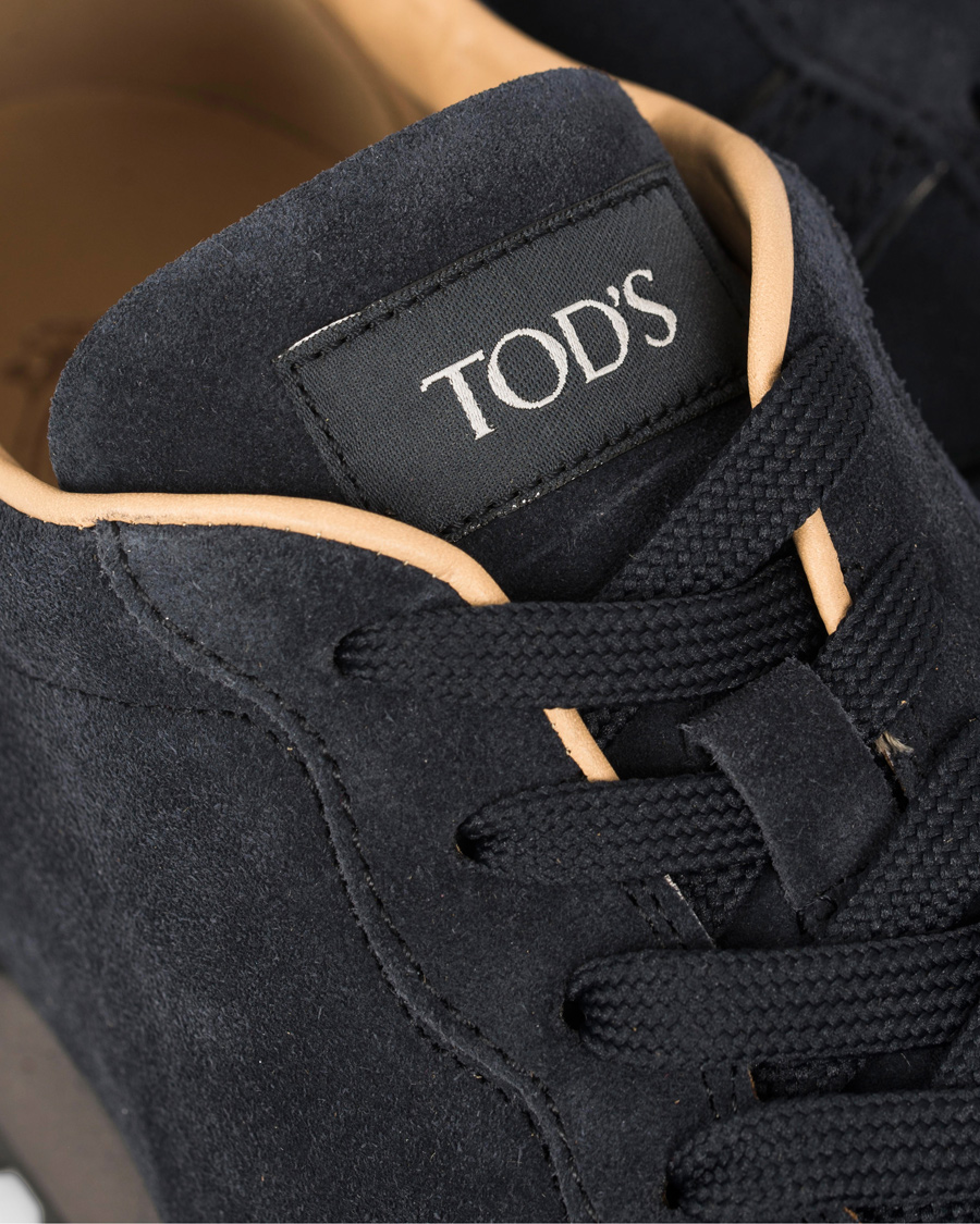 Herre | Tod's Sportivo Running Sneaker Dark Blue Suede | Tod's | Sportivo Running Sneaker Dark Blue Suede