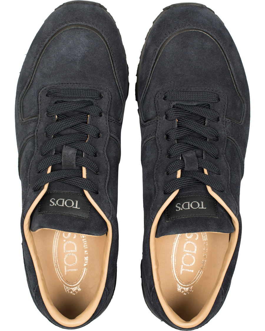 Herre | Tod's Sportivo Running Sneaker Dark Blue Suede | Tod's | Sportivo Running Sneaker Dark Blue Suede