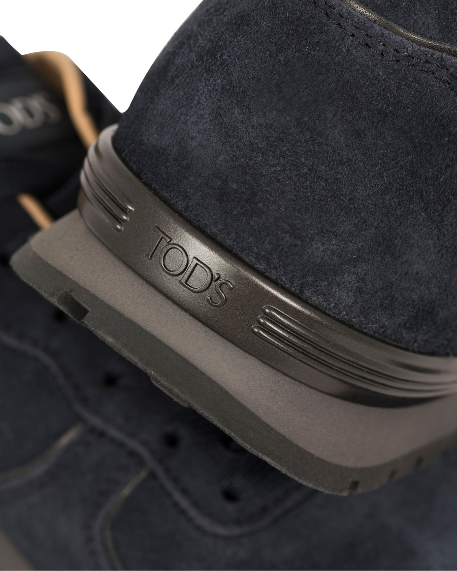 Herre | Tod's Sportivo Running Sneaker Dark Blue Suede | Tod's | Sportivo Running Sneaker Dark Blue Suede