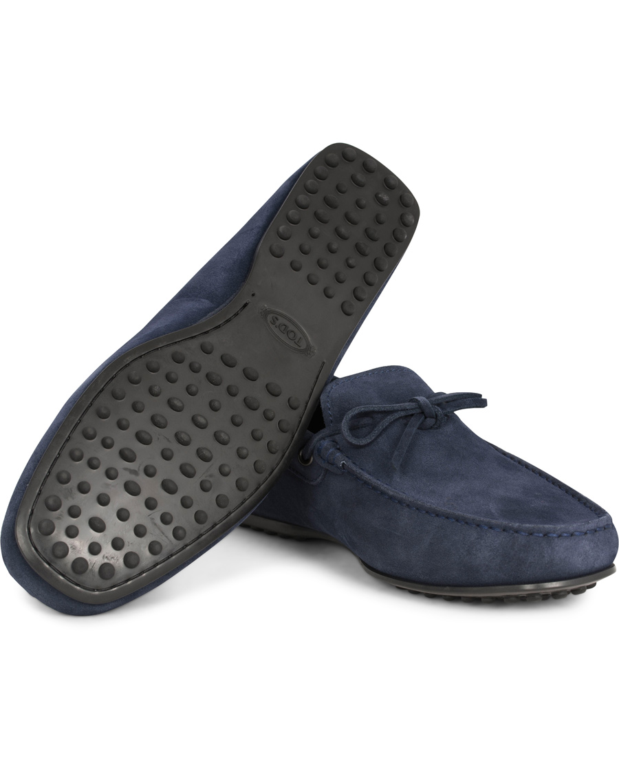 Herre | Tod's Laccetto City Carshoe Navy Suede | Tod's | Laccetto City Carshoe Navy Suede