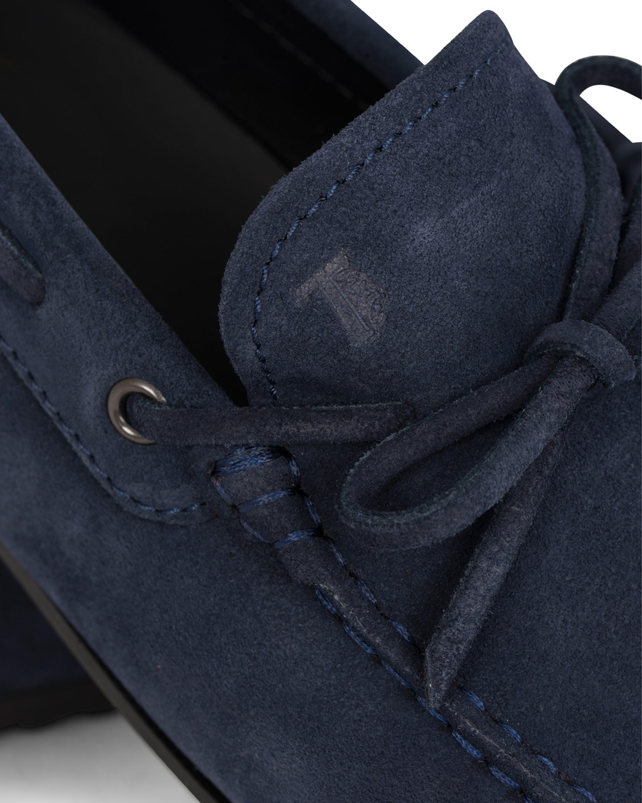 Herre | Tod's Laccetto City Carshoe Navy Suede | Tod's | Laccetto City Carshoe Navy Suede