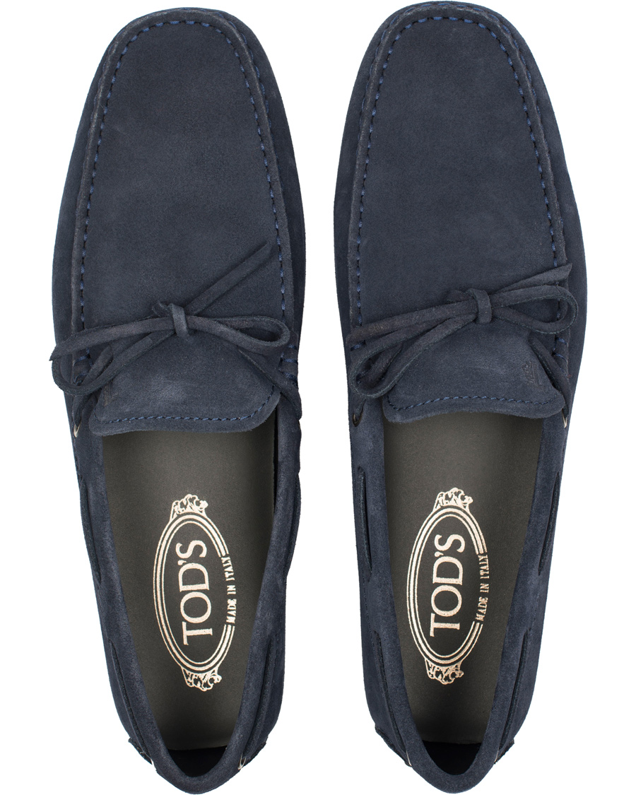 Herre | Tod's Laccetto City Carshoe Navy Suede | Tod's | Laccetto City Carshoe Navy Suede