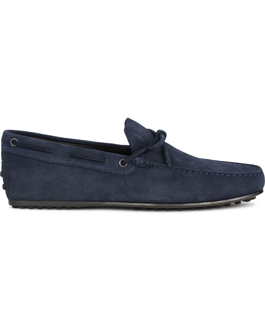 Herre | Tod's Laccetto City Carshoe Navy Suede | Tod's | Laccetto City Carshoe Navy Suede