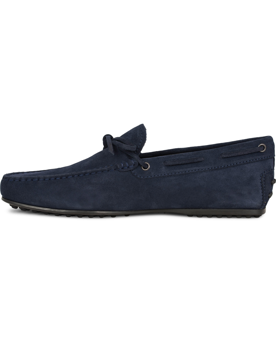 Herre | Tod's Laccetto City Carshoe Navy Suede | Tod's | Laccetto City Carshoe Navy Suede