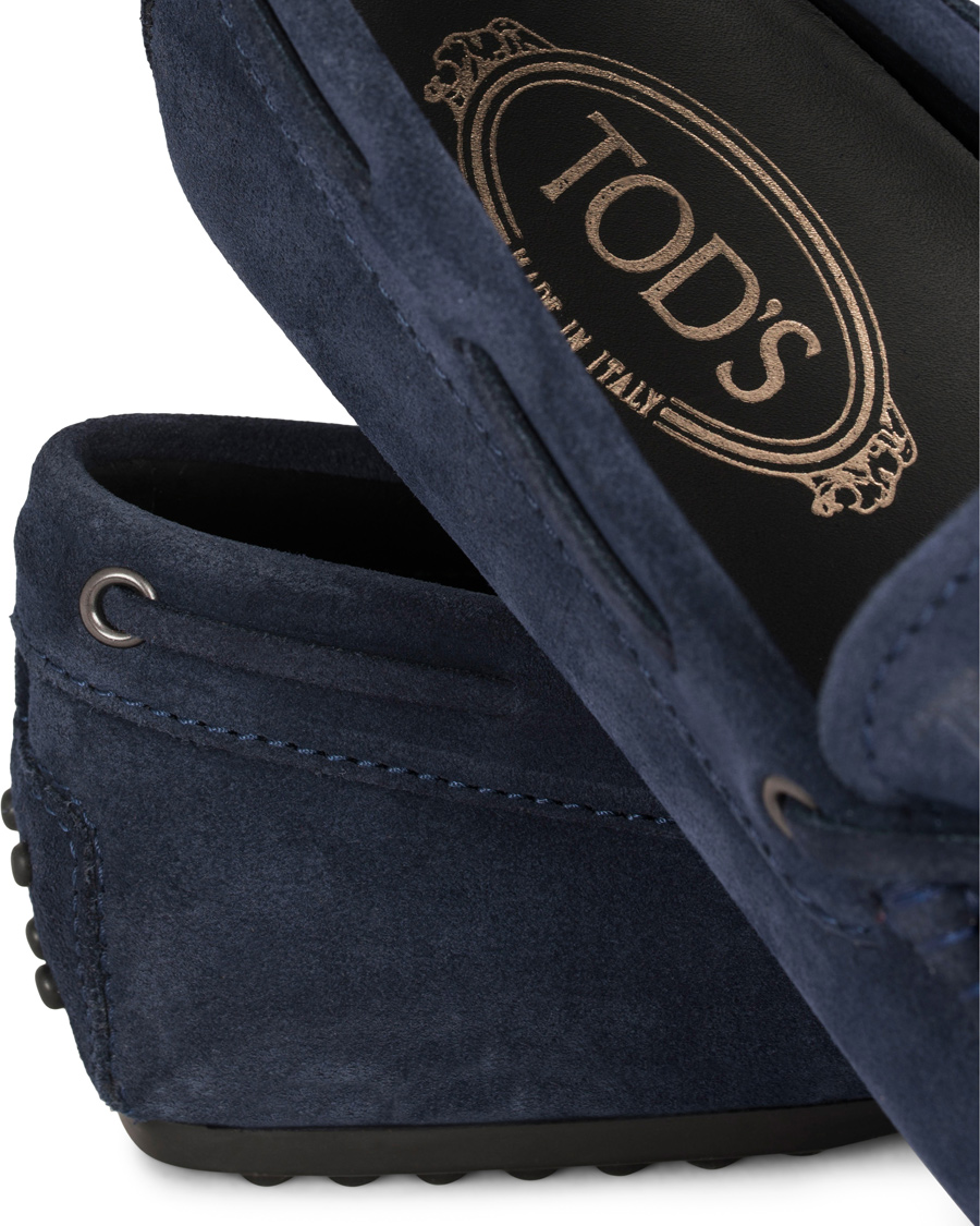 Herre | Tod's Laccetto City Carshoe Navy Suede | Tod's | Laccetto City Carshoe Navy Suede