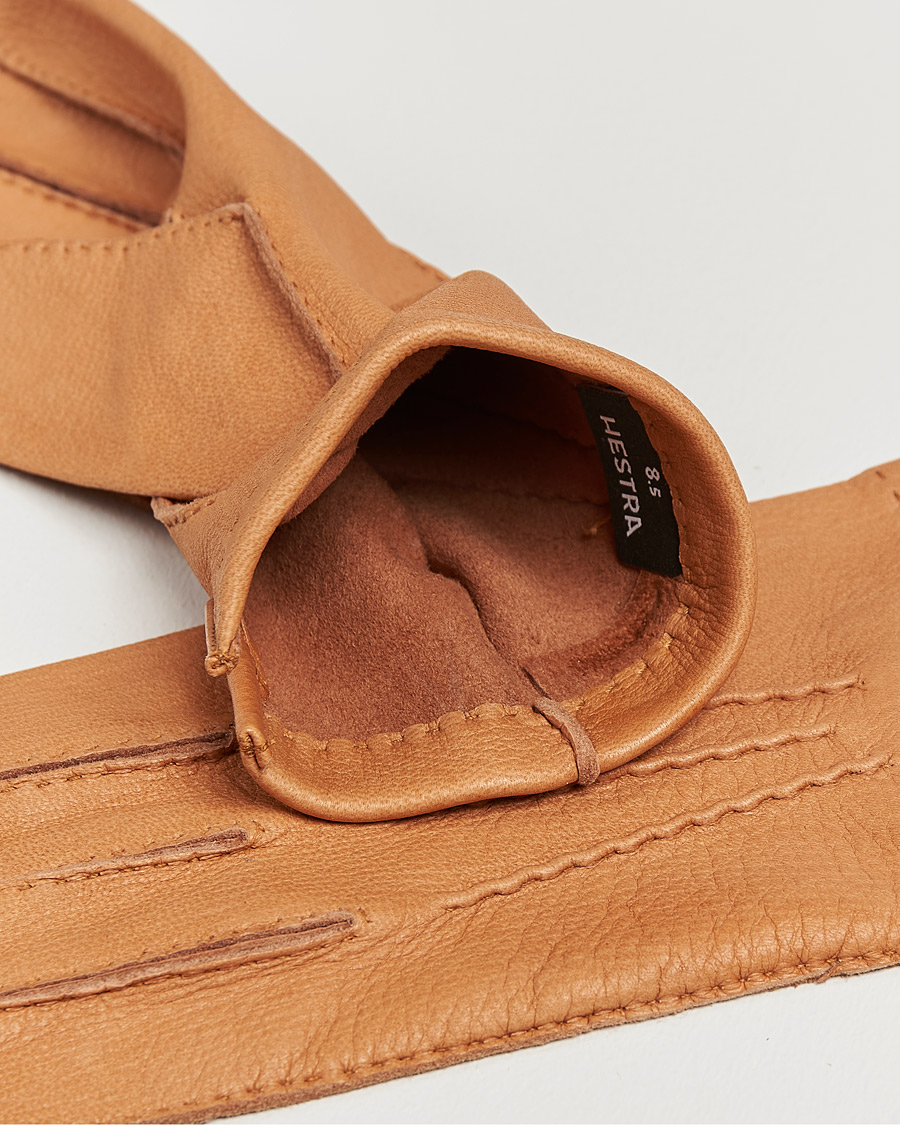 Herre | Hansker | Hestra | Henry Unlined Deerskin Glove Cognac