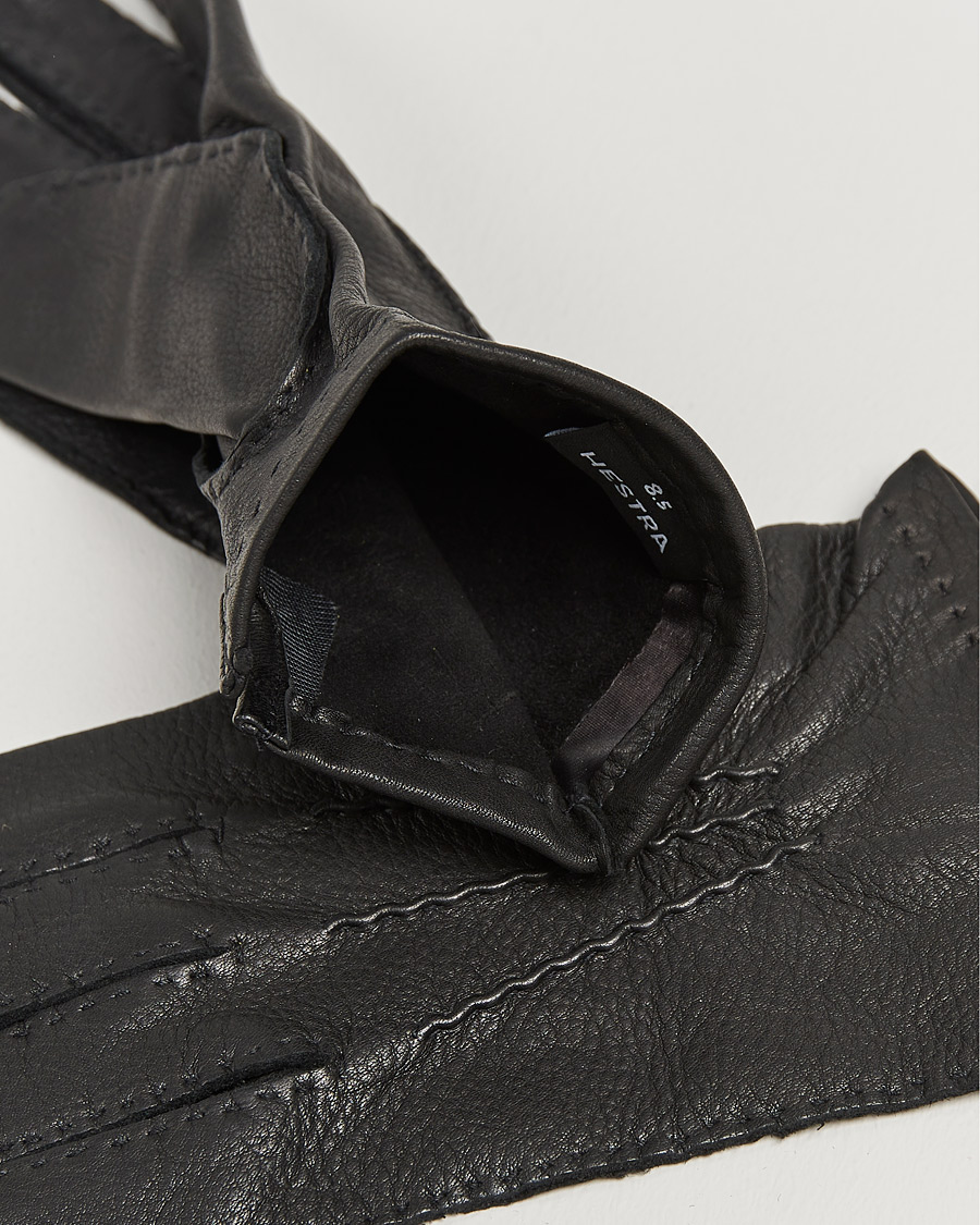 Herre | Business & Beyond | Hestra | Henry Unlined Deerskin Glove Black