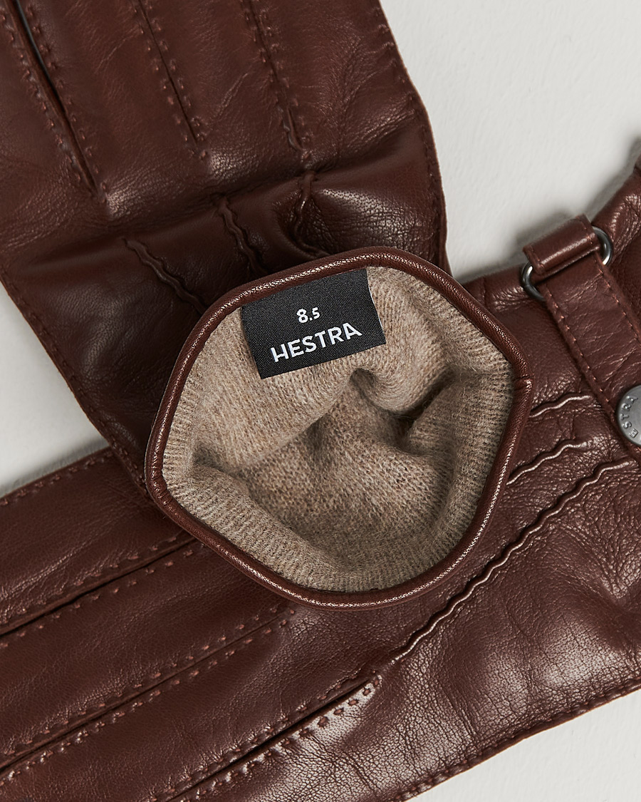 Herre | Gaver | Hestra | Jake Wool Lined Buckle Glove Chestnut