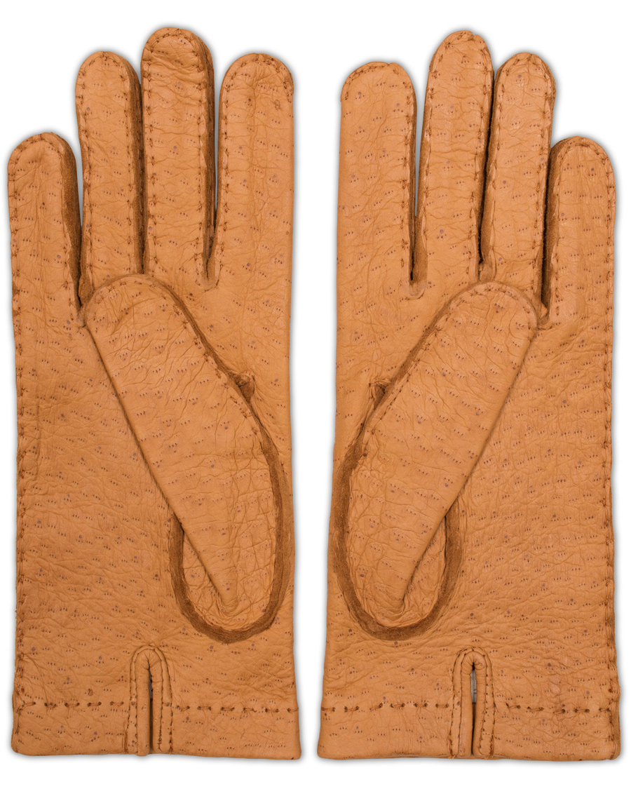 Herre | Hestra Peccary Handsewn Unlined Glove Cognac | Hestra | Peccary Handsewn Unlined Glove Cognac