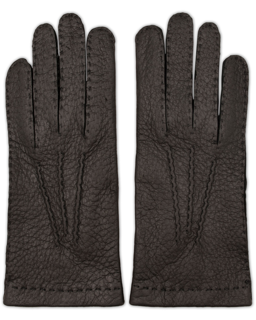 Herre | Hestra Peccary Handsewn Unlined Glove Black | Hestra | Peccary Handsewn Unlined Glove Black