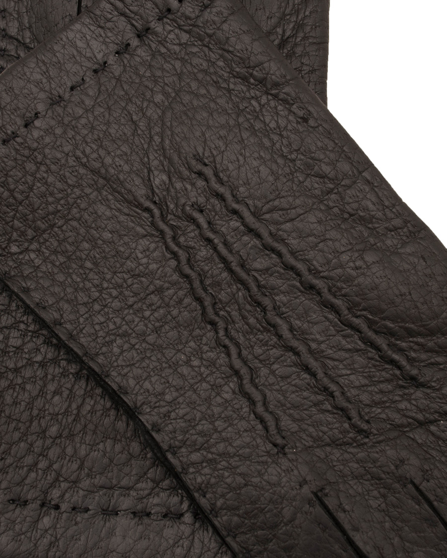 Herre | Hestra Peccary Handsewn Unlined Glove Black | Hestra | Peccary Handsewn Unlined Glove Black
