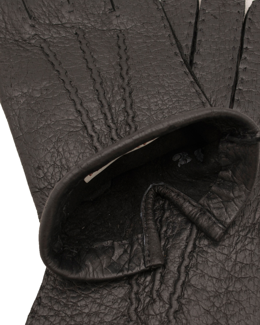 Herre | Hestra Peccary Handsewn Unlined Glove Black | Hestra | Peccary Handsewn Unlined Glove Black