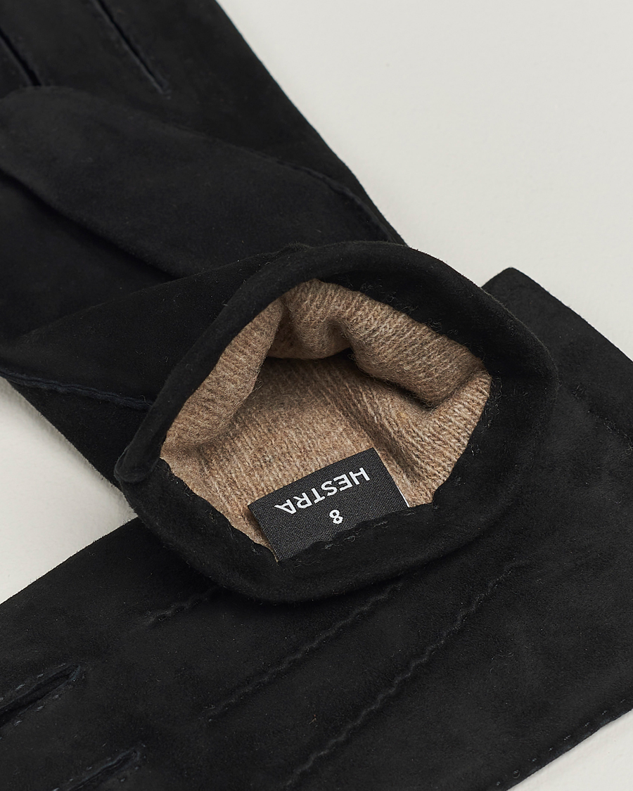 Herre | Avdelinger | Hestra | Arthur Wool Lined Suede Glove Black