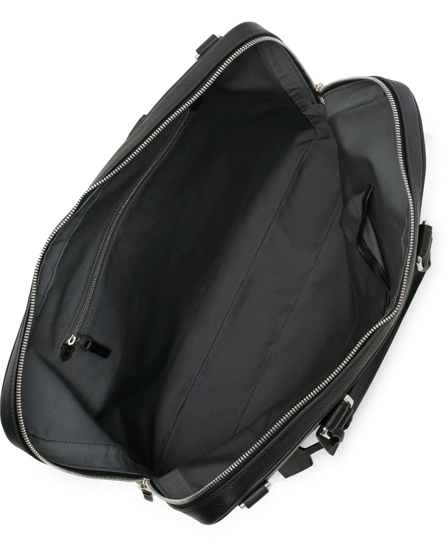 Herre | Smythson Burlington Slim Briefcase Black Deerskin | Smythson | Burlington Slim Briefcase Black Deerskin