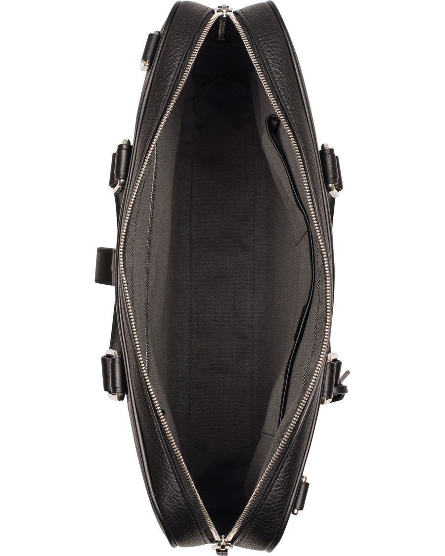 Herre | Smythson Burlington Slim Briefcase Black Deerskin | Smythson | Burlington Slim Briefcase Black Deerskin