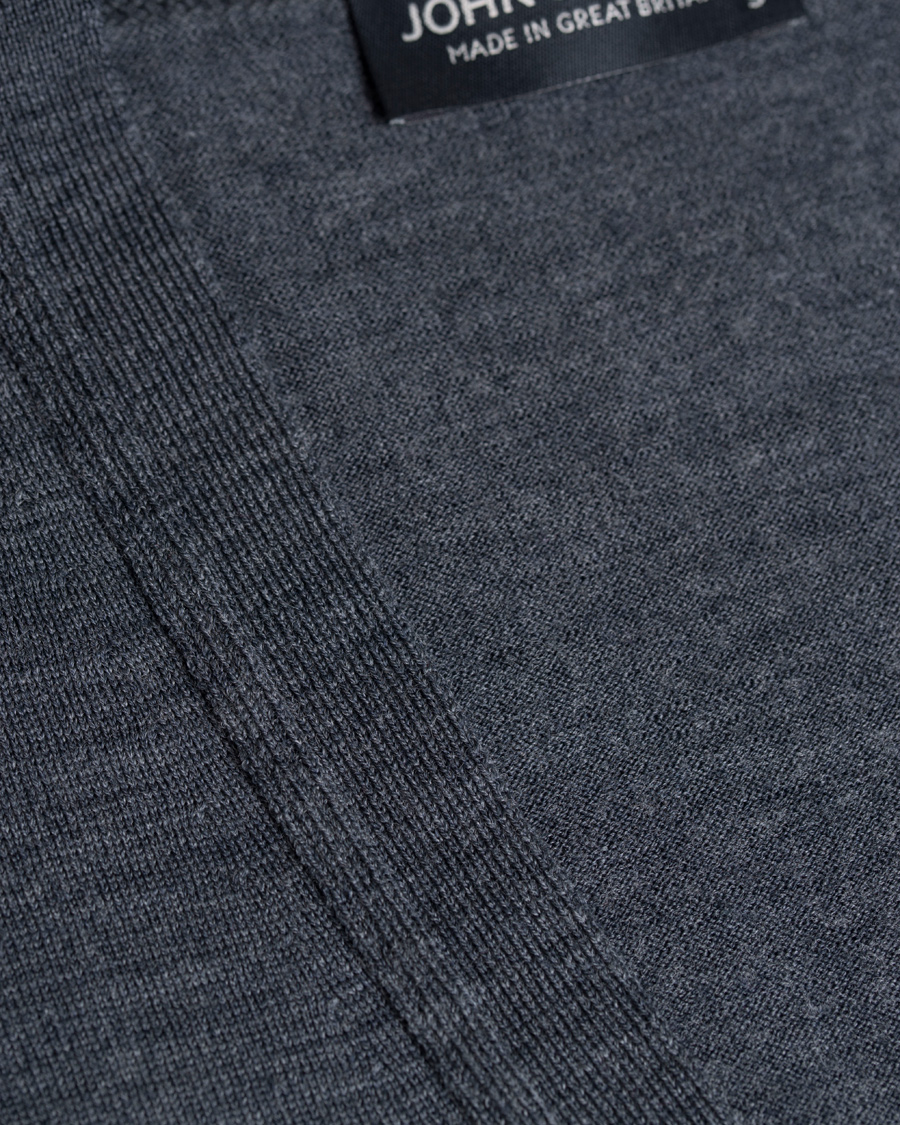 Herre | Gensere | John Smedley | Finagon Slim Fit Waistcoat Charcoal