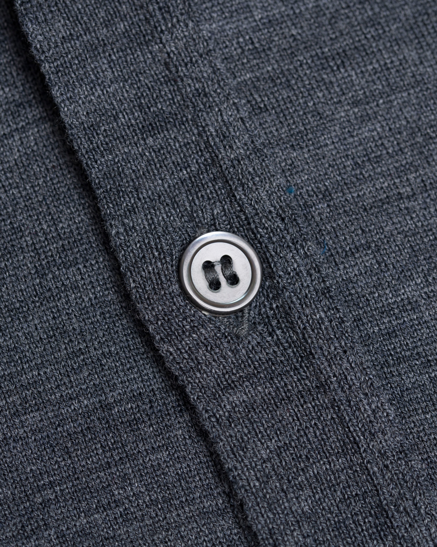 Herre | Gensere | John Smedley | Finagon Slim Fit Waistcoat Charcoal