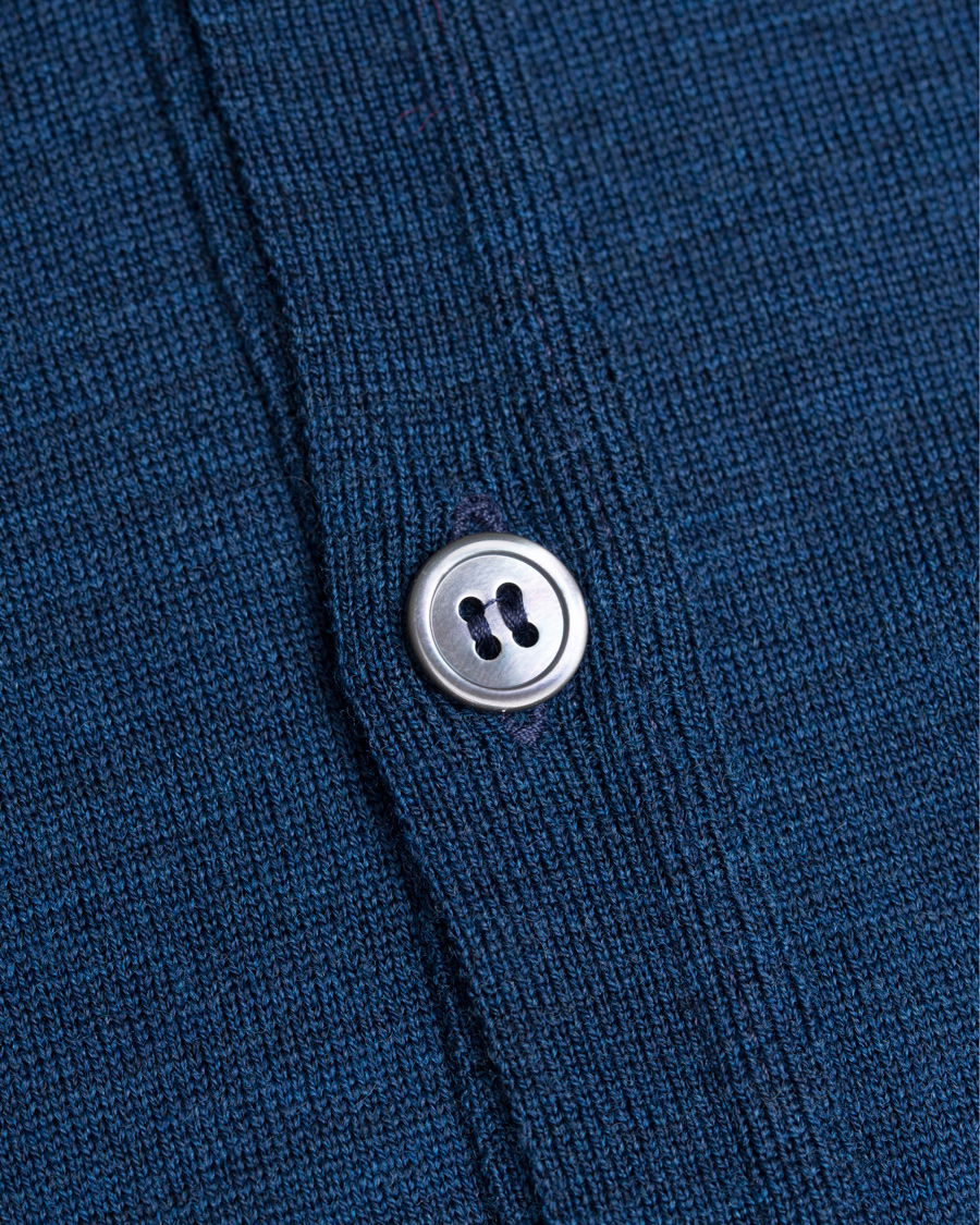 Herre | Gensere | John Smedley | Bryn Extra Fine Merino Cardigan Indigo