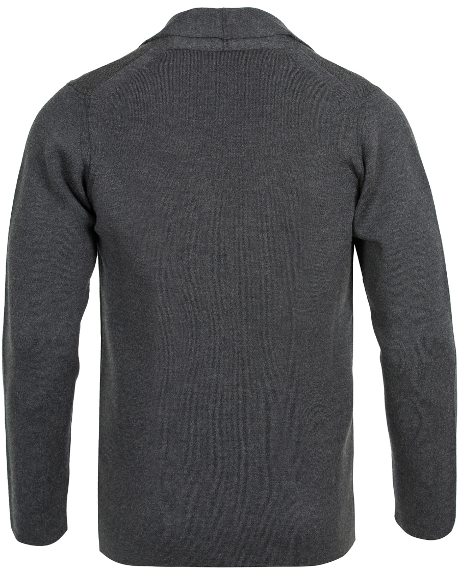 Herre | Gensere | John Smedley | Oxland Extra Fine Merino Blazer Charcoal