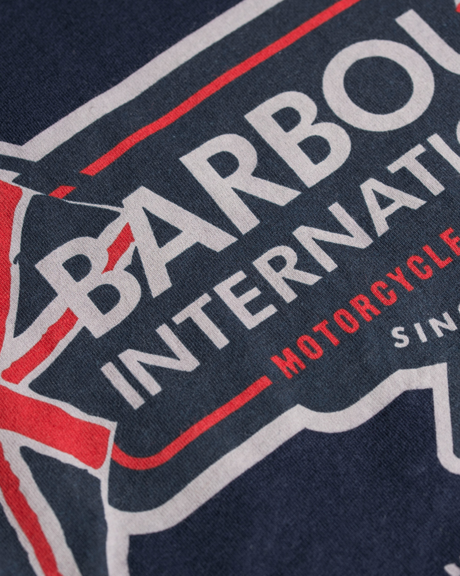 Herre | T-Shirts | Barbour International | Flags Tee Navy