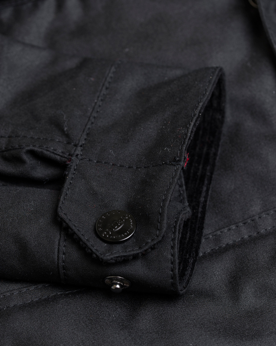 Herre | Jakker | Barbour International | Triumph A7 Wax Jacket Black