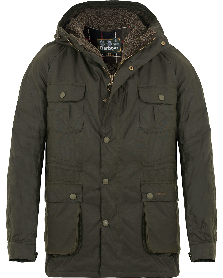 Herre | Jakker | Barbour Lifestyle | Brindle Wax Parka Ferm Green