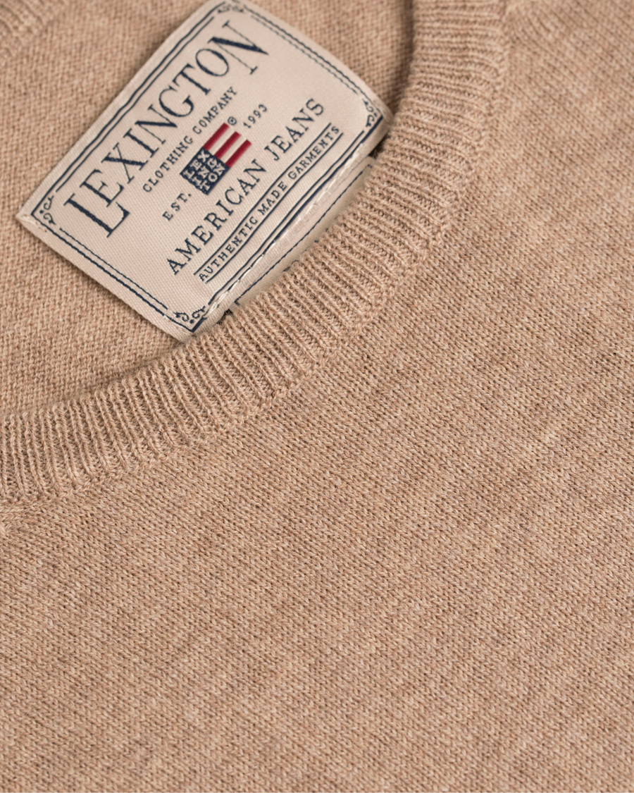 Herre | Gensere | Lexington | Jeff Crewneck Sweater Silver Mink Beige