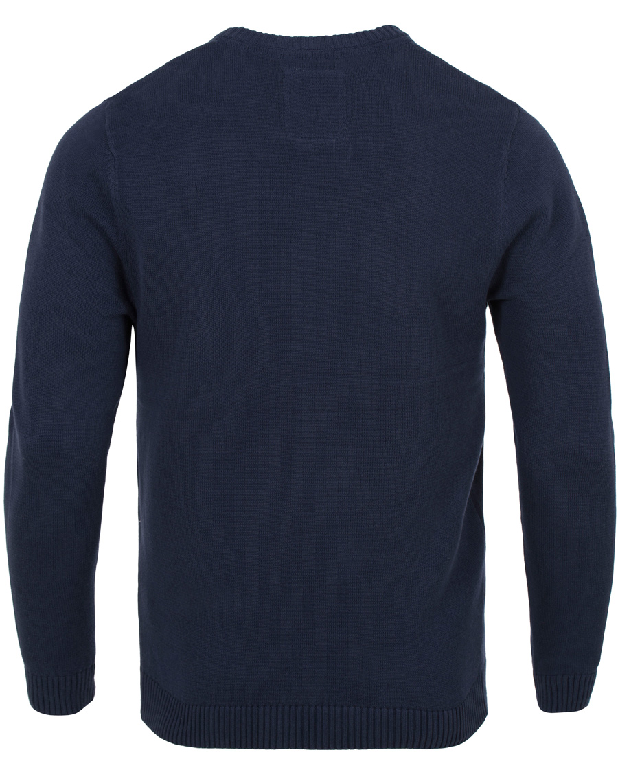 Herre | Gensere | Lexington | Nelson Knitted Sweatshirt Deepest Blue