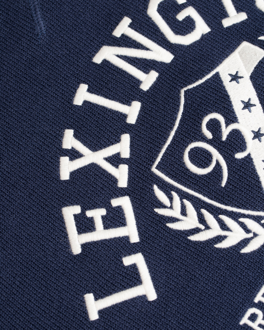 Herre | Gensere | Lexington | Nelson Knitted Sweatshirt Deepest Blue