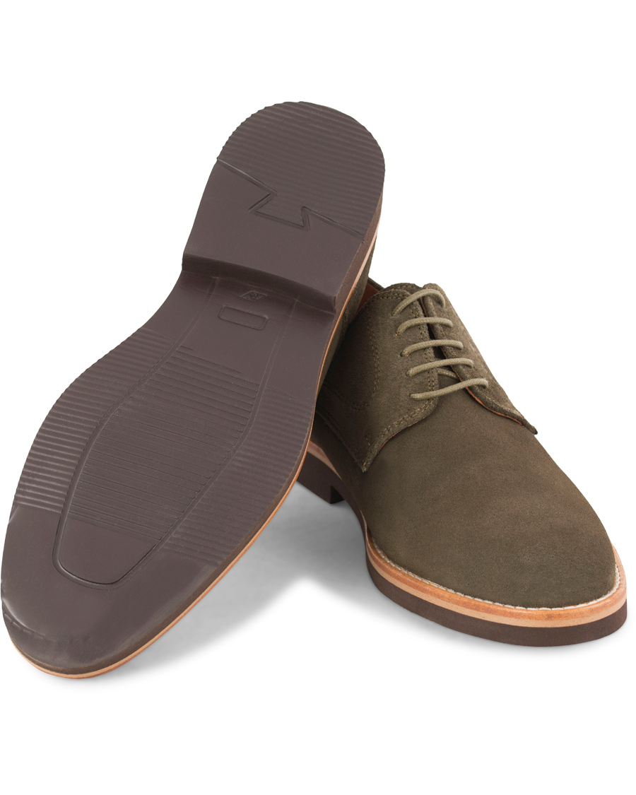 Herre | Morris Derby Suede Shoe Olive | Morris | Derby Suede Shoe Olive