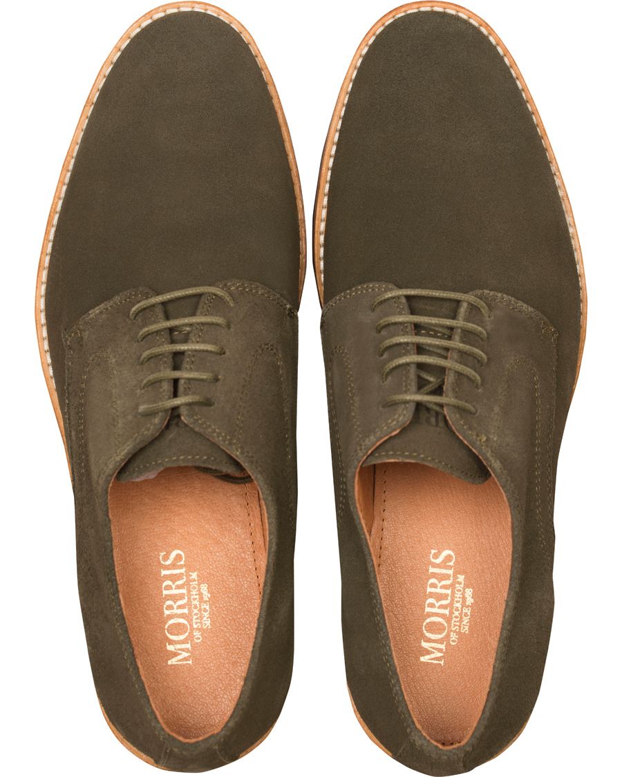 Herre | Morris Derby Suede Shoe Olive | Morris | Derby Suede Shoe Olive