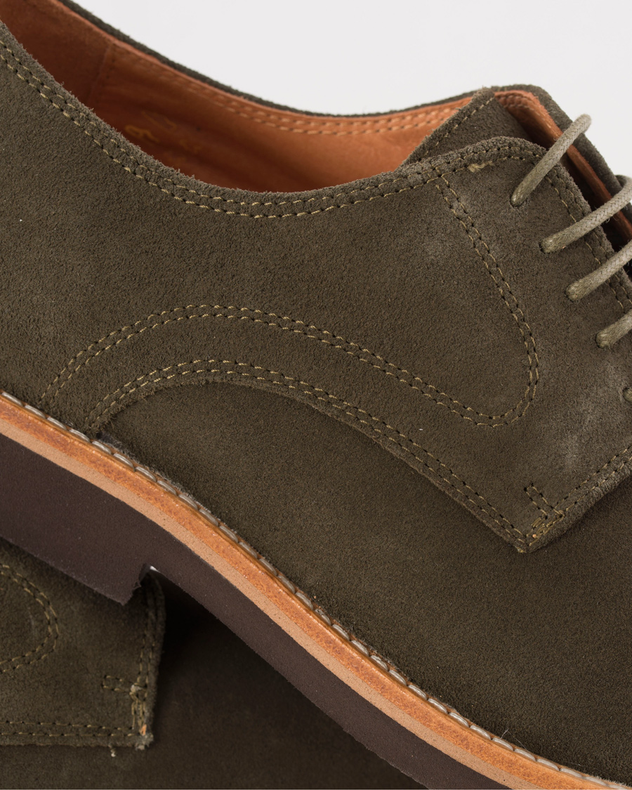 Herre | Morris Derby Suede Shoe Olive | Morris | Derby Suede Shoe Olive