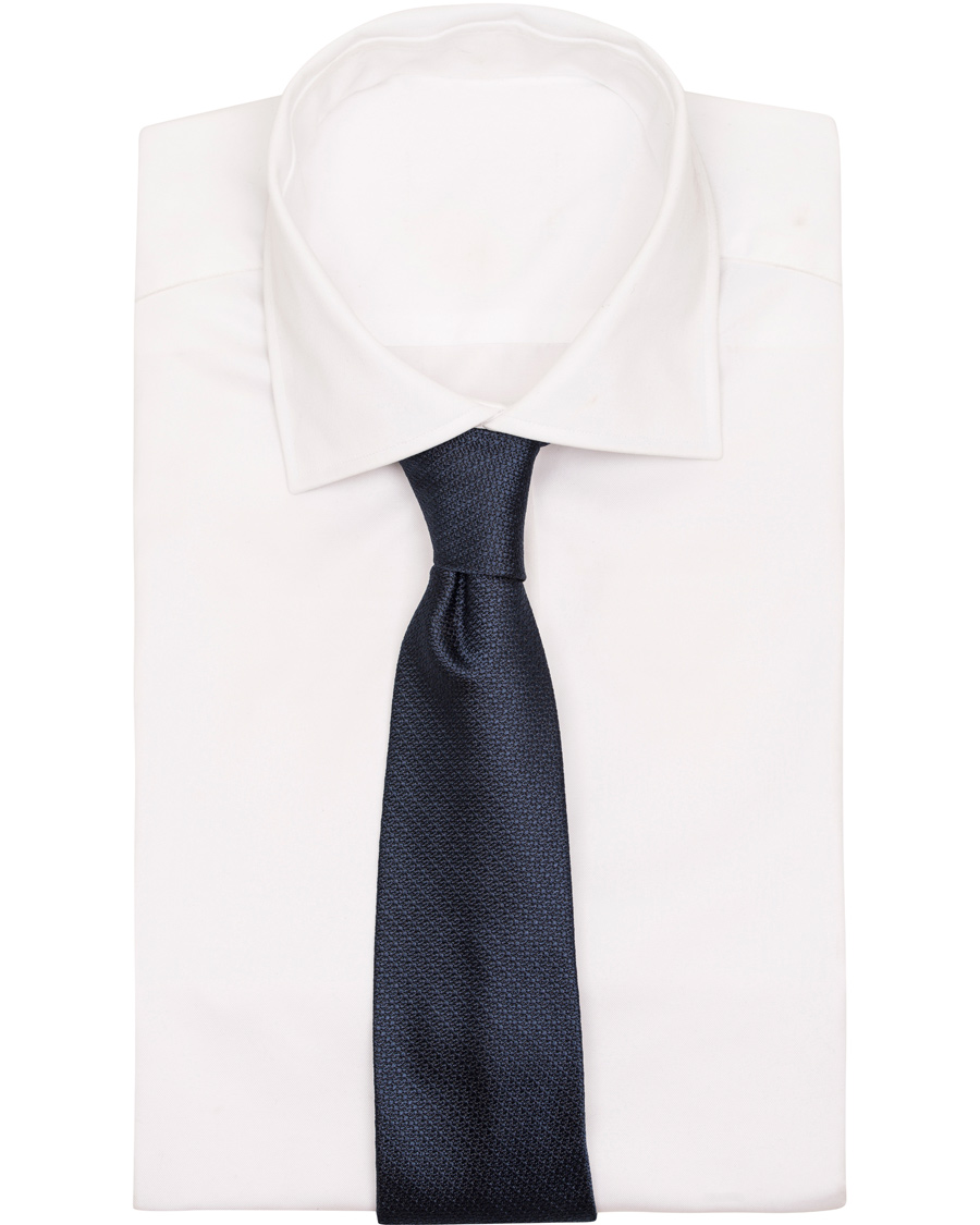 Herre | Tiger of Sweden Hanns 7 cm Silk Tie Dark Navy | Tiger of Sweden | Hanns 7 cm Silk Tie Dark Navy