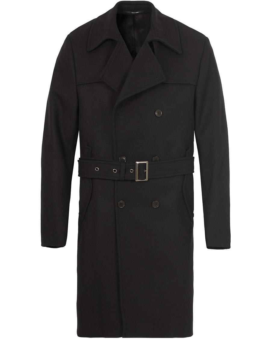 Herre | Jakker | Tiger of Sweden | Rembrant 6 Wool Trenchcoat Black