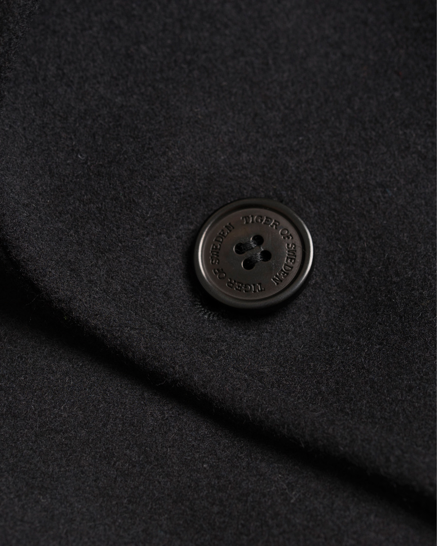 Herre | Jakker | Tiger of Sweden | Rembrant 6 Wool Trenchcoat Black