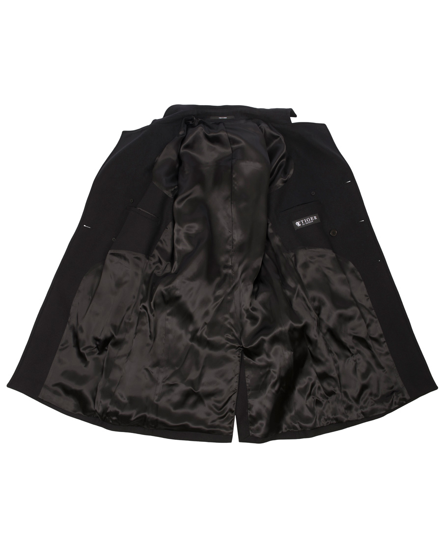 Herre | Jakker | Tiger of Sweden | Rembrant 6 Wool Trenchcoat Black