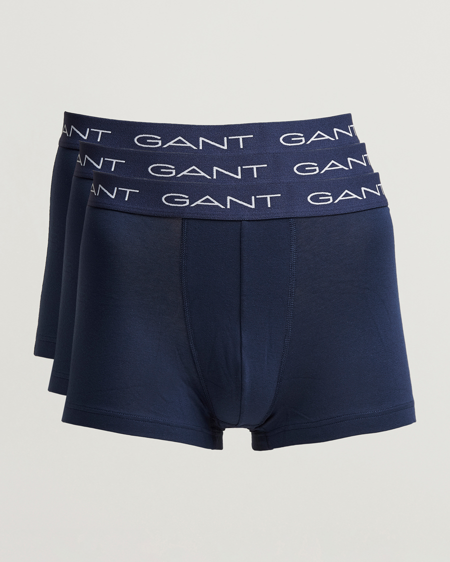 Herre | Undertøy | GANT | 3-Pack Trunk Boxer Navy