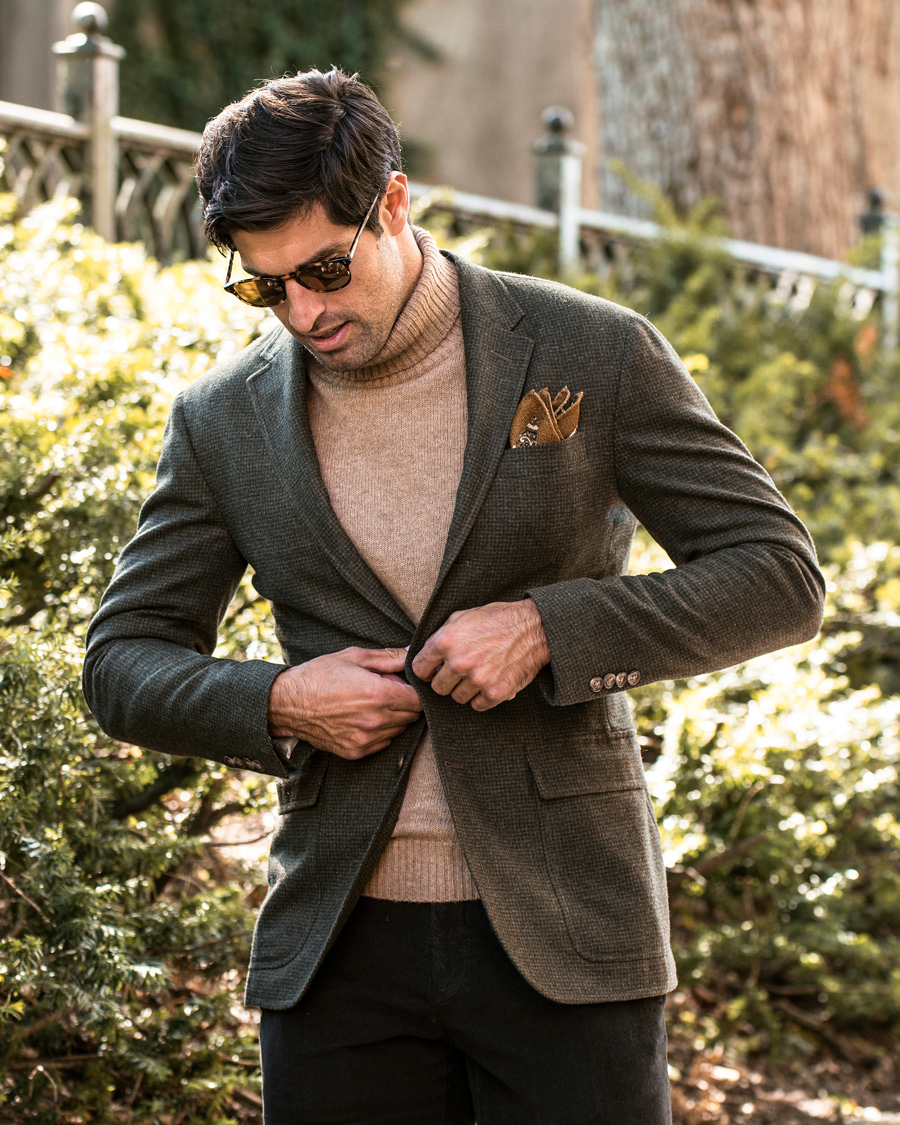 Herre | Dressjakker | Polo Ralph Lauren | Clothing Morgan Harvard Sportcoat Olive/Brown