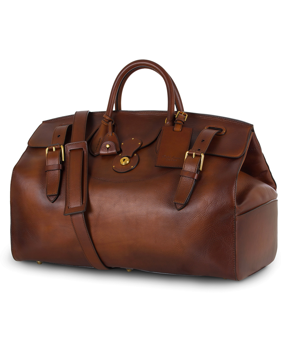 Herre | Ralph Lauren Purple Label Soft Cooper Weekend Bag Brown Vintage Vacchetta | Ralph Lauren Purple Label | Soft Cooper Weekend Bag Brown Vintage Vacchetta